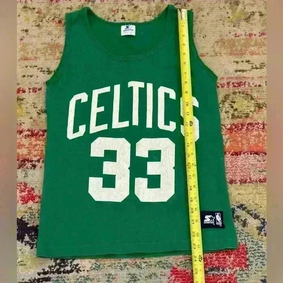 STARTER 1980s LARRY BIRD #33 TANK TOP RARE VINTAGE MADE IN USA‎ SIZE S 34-36 - Picture 4 of 6